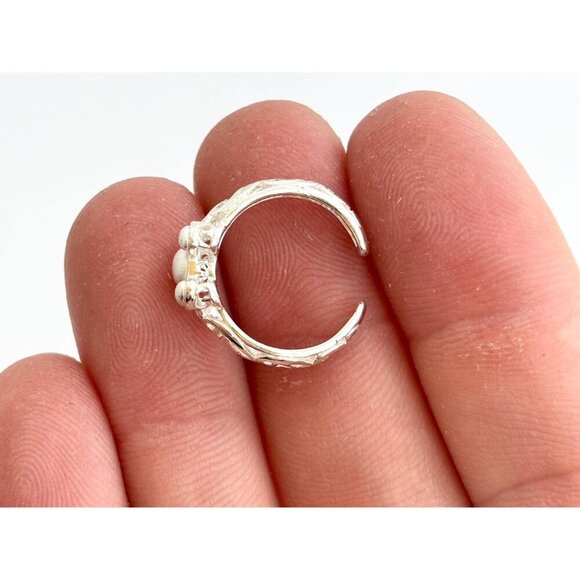 Walt Disney Mickey Mouse Figural Head Shaped Faux Pearl Vintage Ring - sz 2.25 - Picture 10 of 10